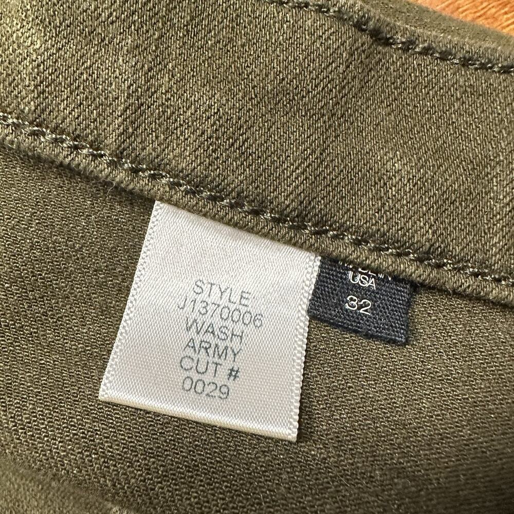 Veronica Beard Jeans Womens 32x26 Olive Green Chino Pants Army Retro City USA - Picture 14 of 16